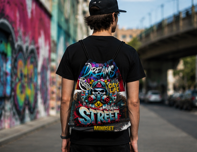 Painted Ring™ | One-of-One Collectible Drawstring Backpack