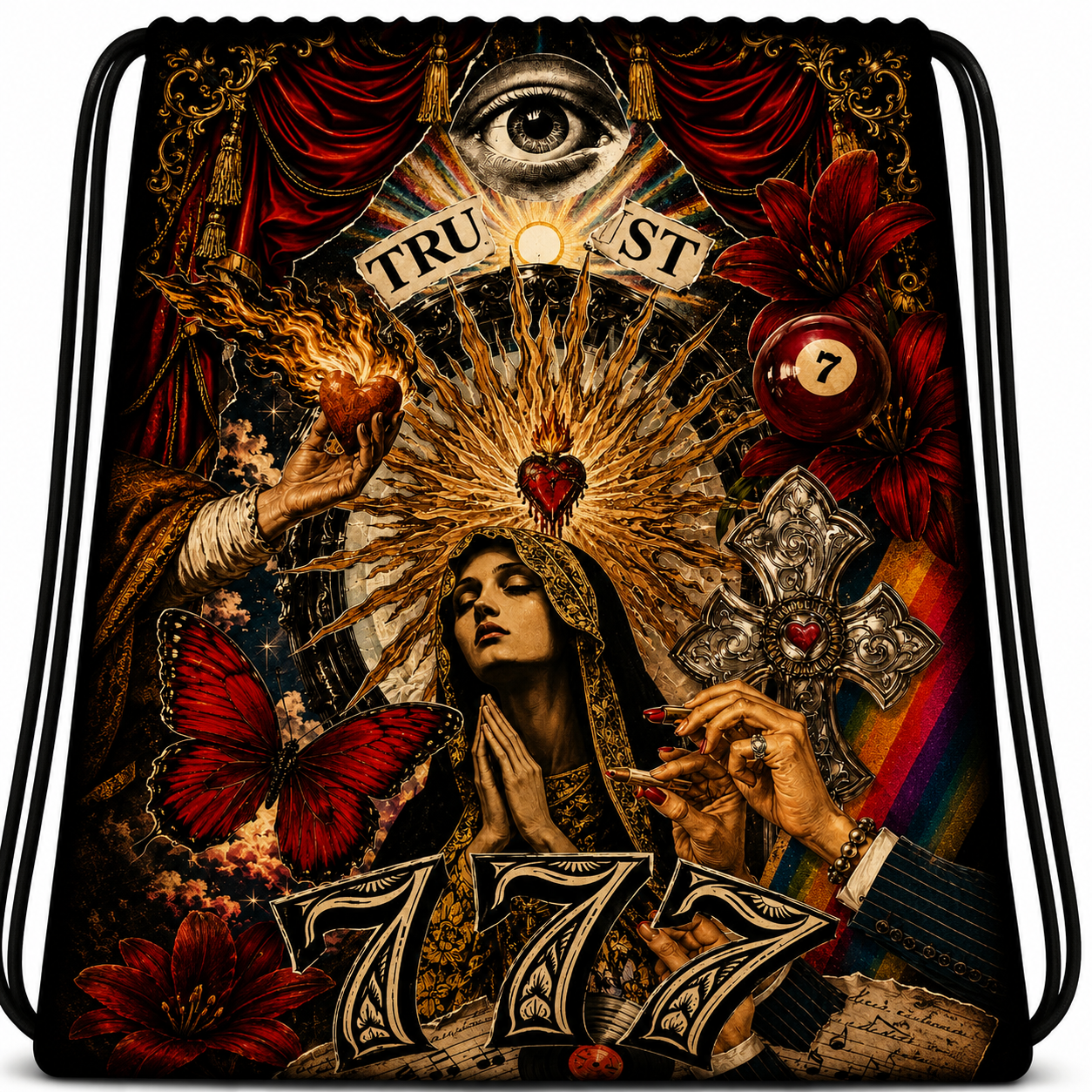 Her Rage™ | One-of-One Collectible Drawstring Backpack