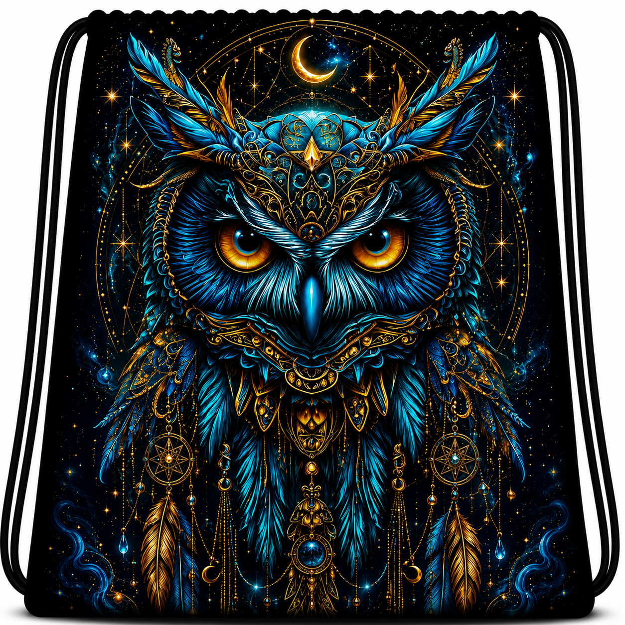 Cool Owl™ | One-of-One Collectible Drawstring Backpack
