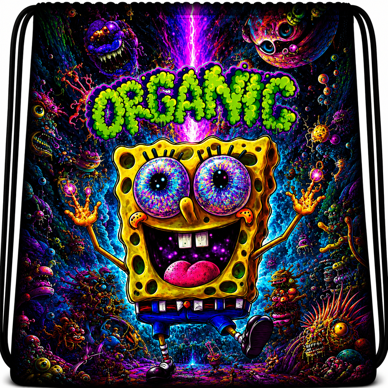 Mario Sponge™ | One-of-One Collectible Drawstring Backpack