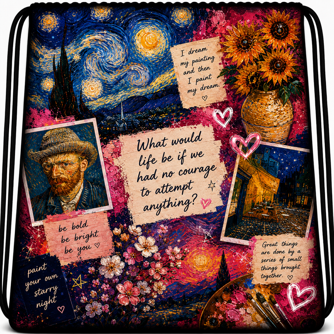 Her Diary™ | One-of-One Collectible Drawstring Backpack