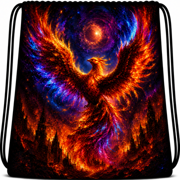 Phoenix Hedgehog™ | One-of-One Collectible Drawstring Backpack