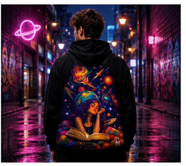 Bunny Dream™ | One-of-One Collectible Drawstring Backpack