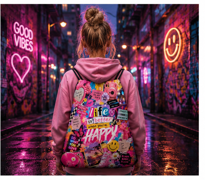 Baddie Life™ | One-of-One Collectible Drawstring Backpack