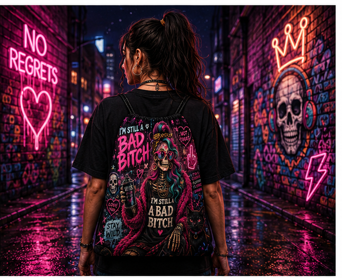 Peaceful Death™ | One-of-One Collectible Drawstring Backpack