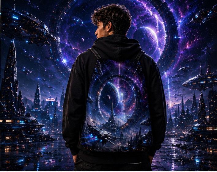 Naru Universe™ | One-of-One Collectible Drawstring Backpack