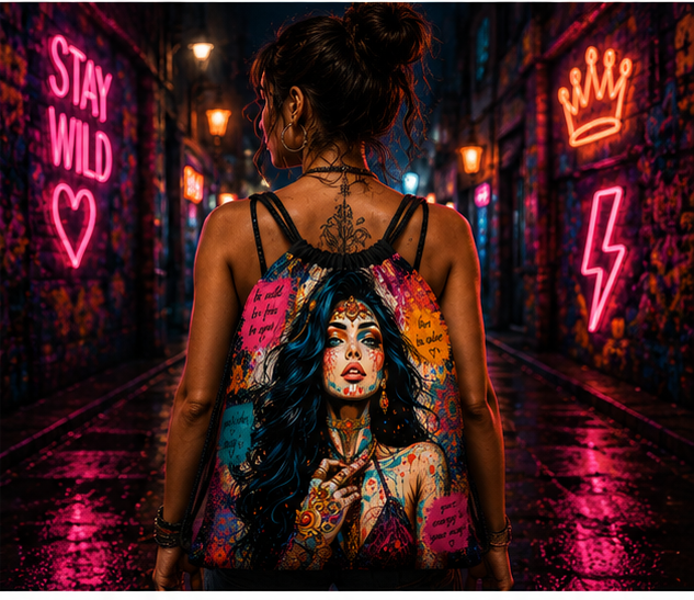 Her Diary™ | One-of-One Collectible Drawstring Backpack