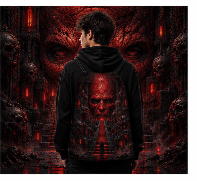 Horror Eyes™ | One-of-One Collectible Drawstring Backpack