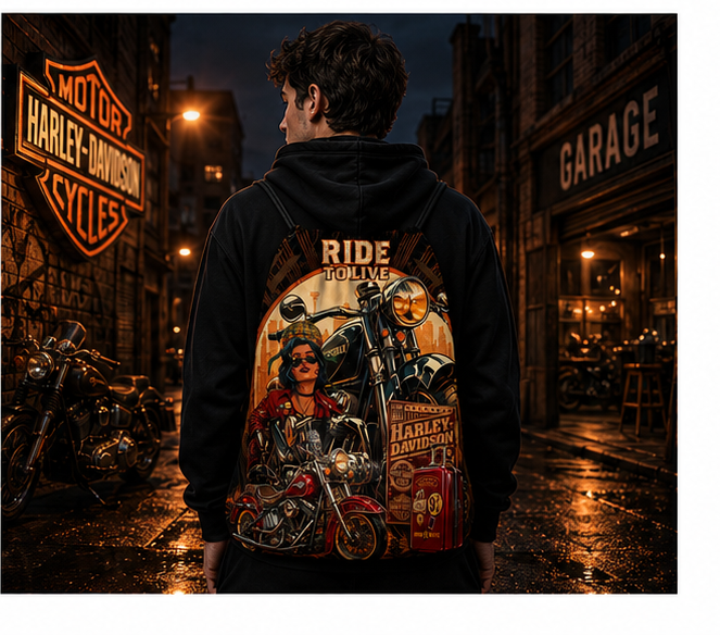 OH Harley™ | One-of-One Collectible Drawstring Backpack