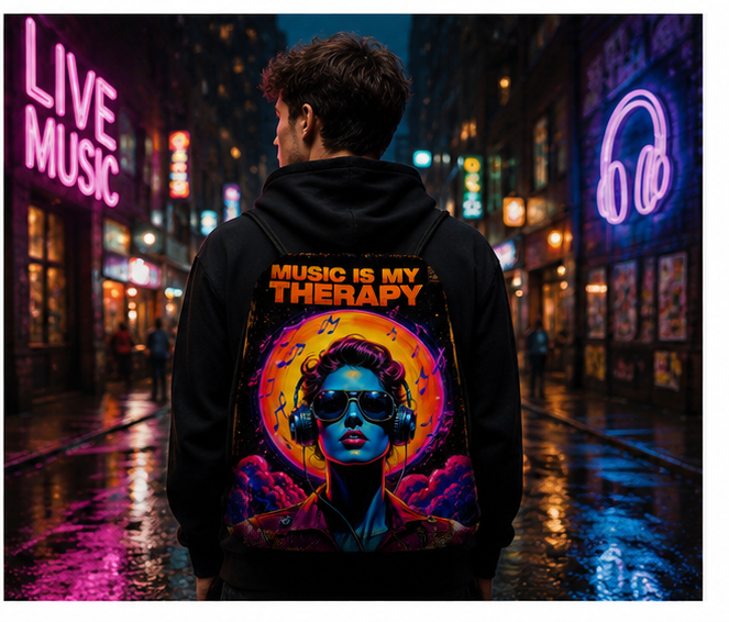 Catch The Music™ | One-of-One Collectible Drawstring Backpack